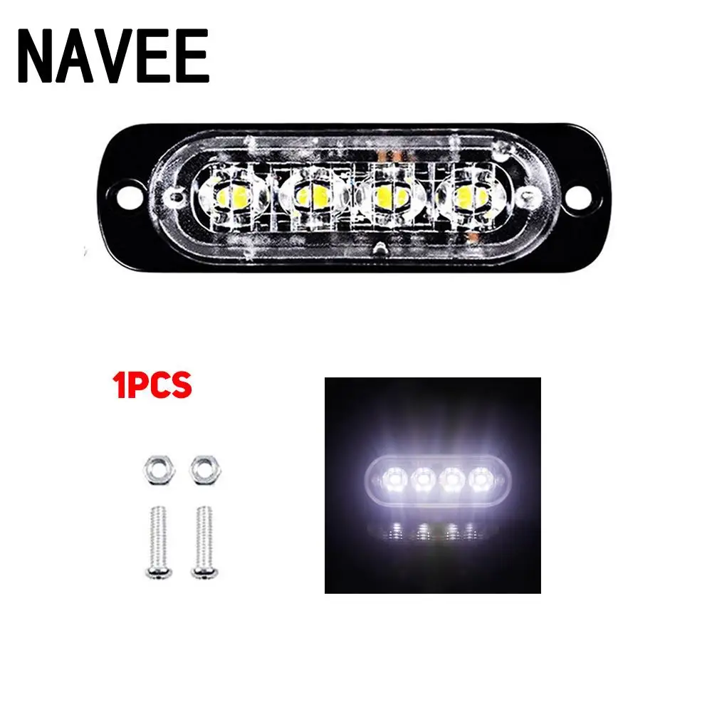 Водонепроницаемый 4LED 12W фары для автомобилей Грузовик Мотоцикл вспышки света