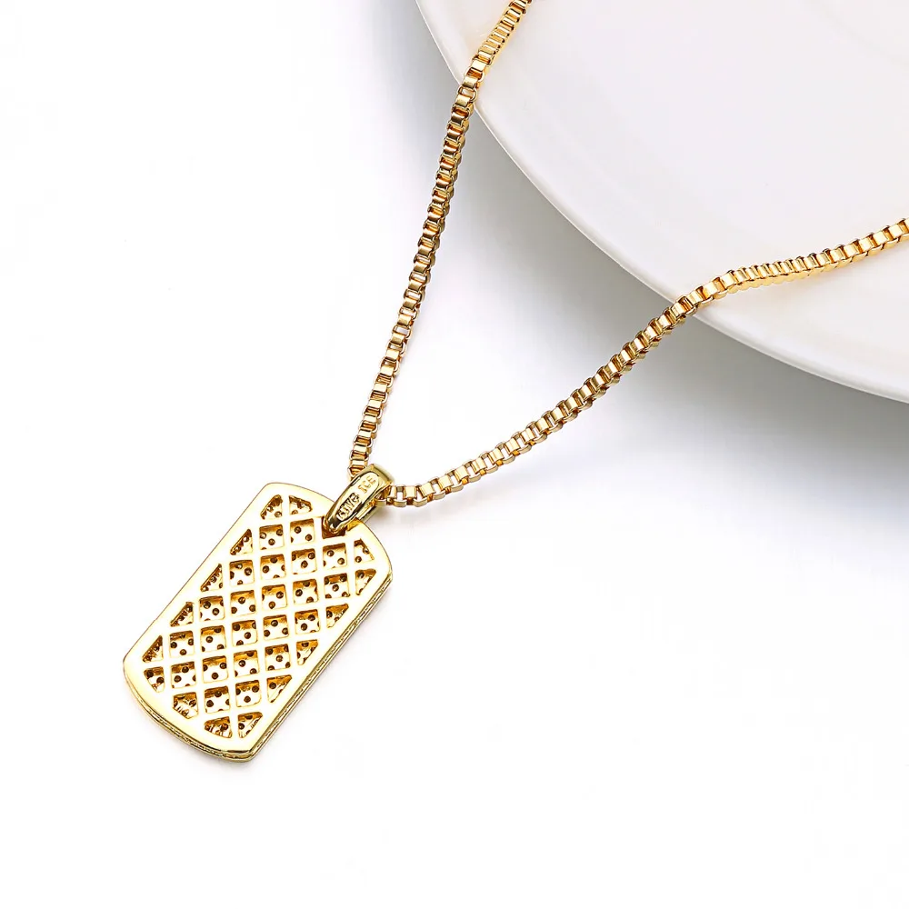 VANAXIN мужские ожерелья с кулоном полностью микро проложить лед Blingbling хип хоп