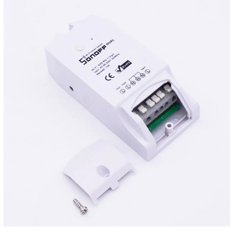 SONOFF двухканальный DIY беспроводной WiFi переключатель розетка модуль умный дом AC 90-250 В Автоматизация с программным управлением дистанционное управление