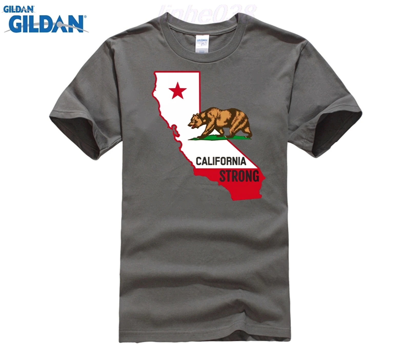 CALIFORNIA STRONG SHIRT Summer men's printed T-shirt | Мужская одежда