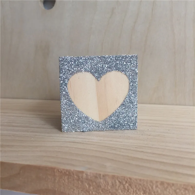Silver Heart Скандинавские звезды облако сердце деревянные строительные блоки орнамент для детей игрушки Детская комната украшения реквизит для фотосессии натуральные ремесленные подарки - Цвет: Silver Heart