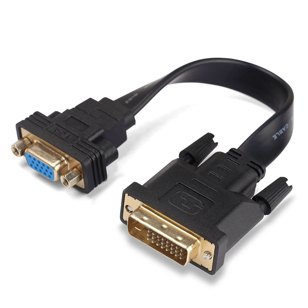 DVI 24 + 1 к VGA адаптер кабель компьютерное подключение проектор/монитор hd конвертер|