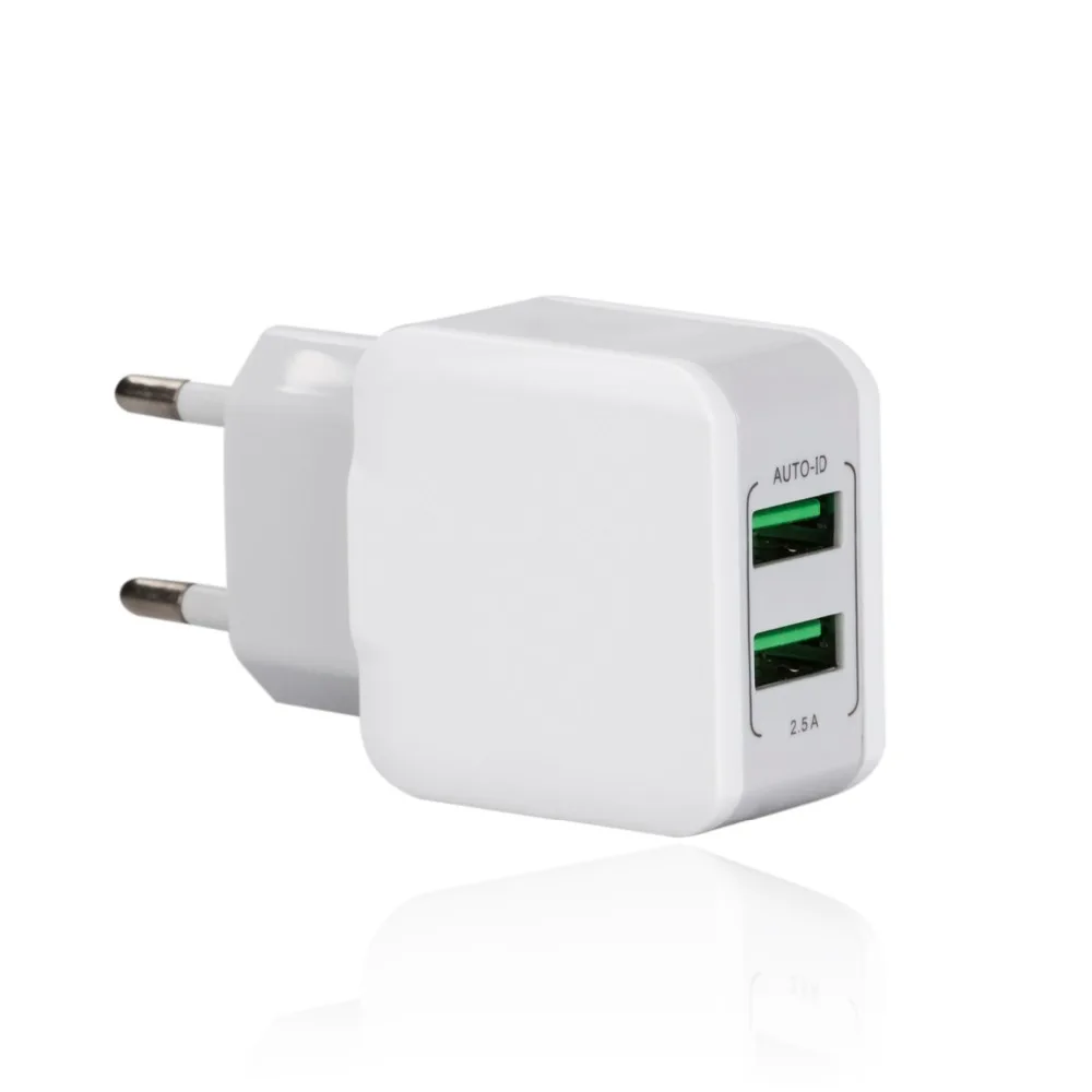5V 2.4A двойное USB настенное зарядное устройство + кабель Micro для Xiaomi Redmi 5A 5 Plus/Huawei Honor 6
