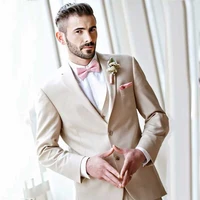 champagne groom tuxedos men suits for wedding suits man blazers evening party 3piece latest coat pants designs terno masculino