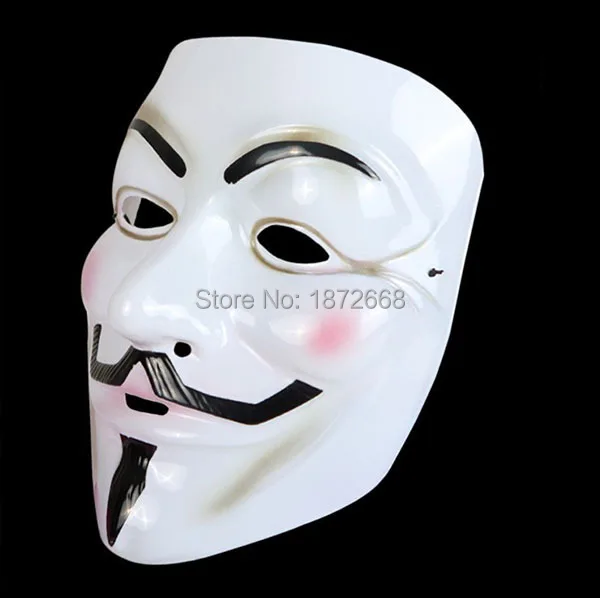 V for Vendetta вечерние маска для косплея анонимные Гай Фокс нарядное платье аксессуар