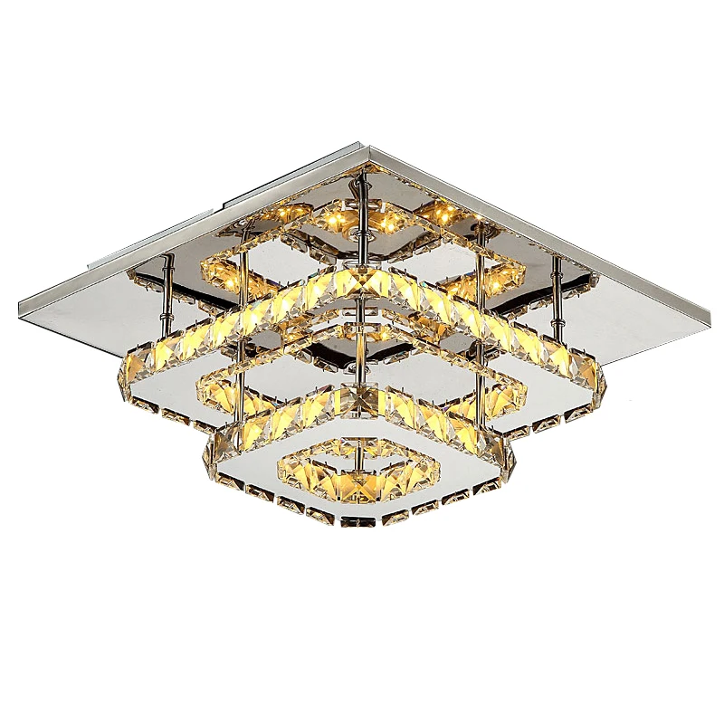 

Fashion led crystal ceiling lamp flush mount ceiling lights hallway bedroom foyer lighting