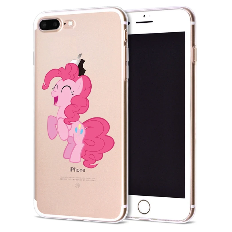 Чехол для Apple iPhone 6 6S 7 Plus X 10 милый маленький пони мягкий TPU чехол Оригинальный 8 B309 |