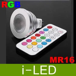 200 шт./лот GU10 MR16 E275W RGB светодиодсветильник лампа с пультом дистанционного