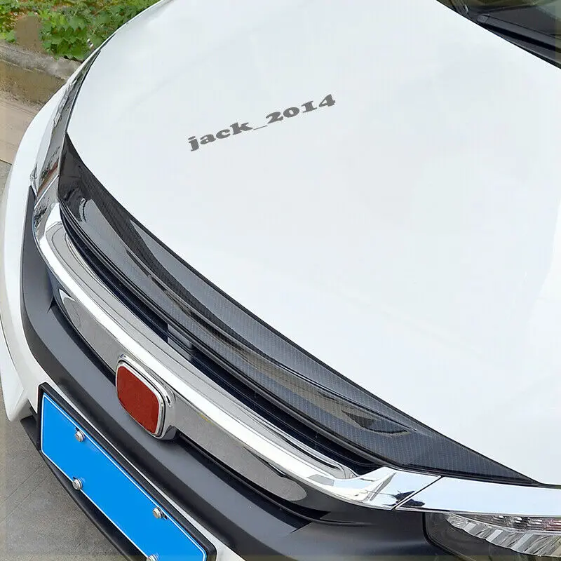 Подходит для 2016 2017 2018 2019 HONDA CIVIC бампер с передним капюшоном из углеродного