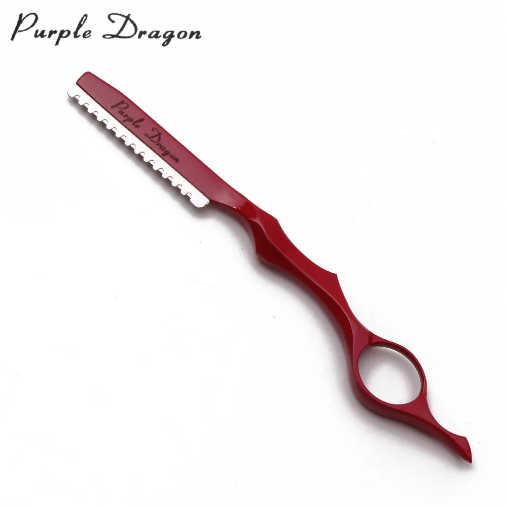 Профессиональные острые парикмахерские бритвы Purple Dragon 10 шт. нож для стрижки