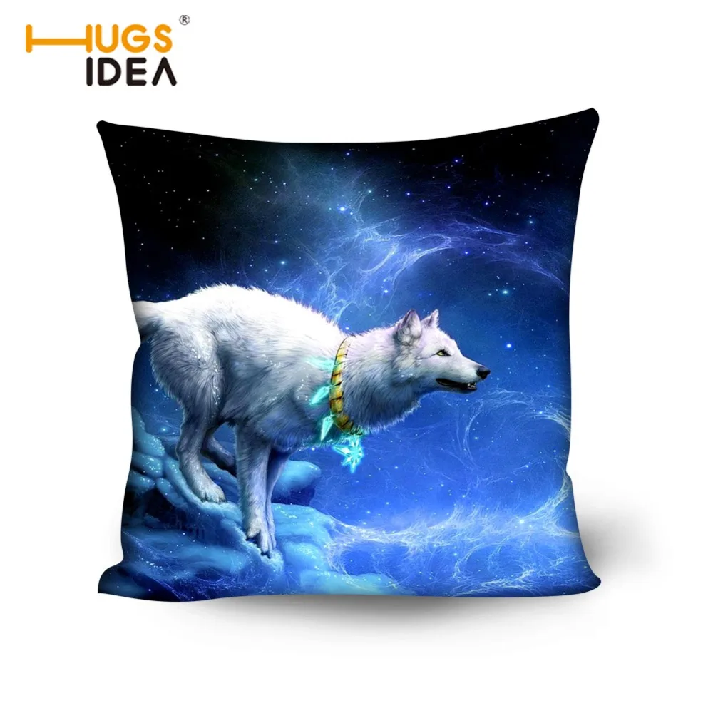 HUGSIDEA наволочка для стула с крутым принтом животных волка леопарда дивана