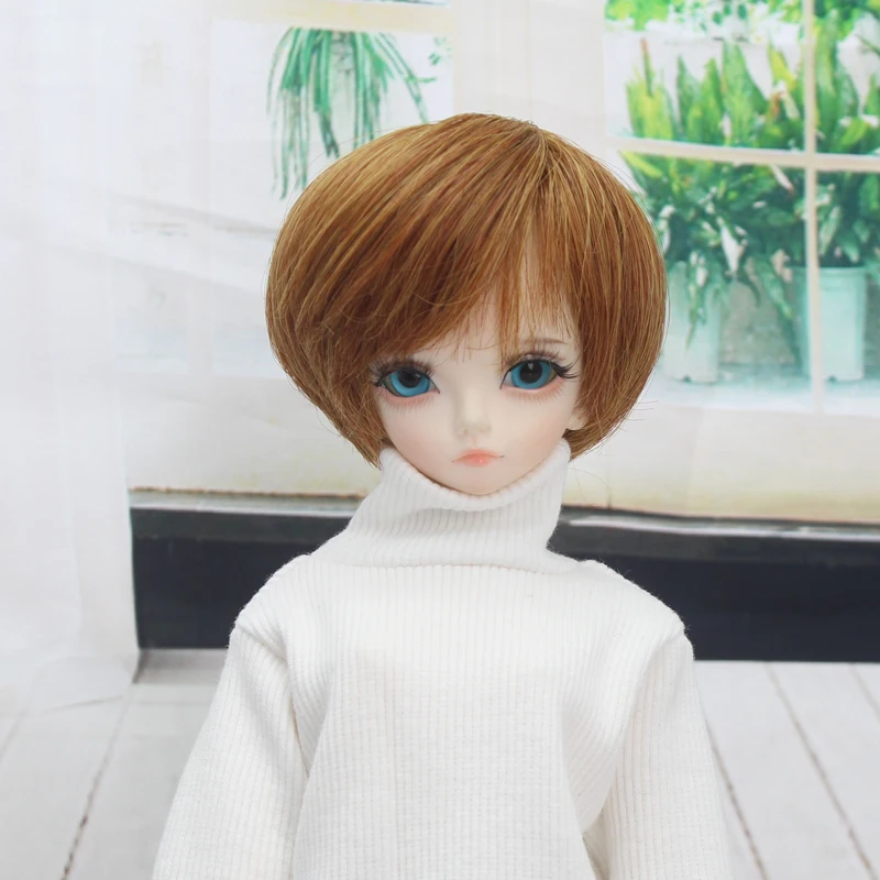 Аксессуары для куклы Bjd парик 7-8 дюймов 1/4 высокая температура Мальчик короткие