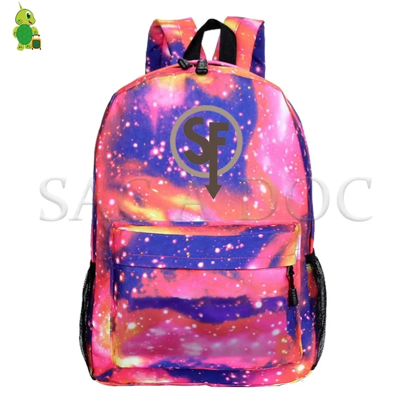 1 Sally Face Mochila рюкзак с рисунком галактики пространства для подростков, школьные сумки для женщин и мужчин, рюкзак для ноутбука, рюкзак для путешествий, детские сумки для книг - Цвет: 1