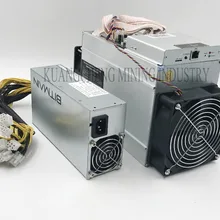 Только 80-90% 10.5Th/s AntMiner T9 два вентилятора, 10500Gh/s со старым блоком питания, экономичным, чем Antminer S9 S9i