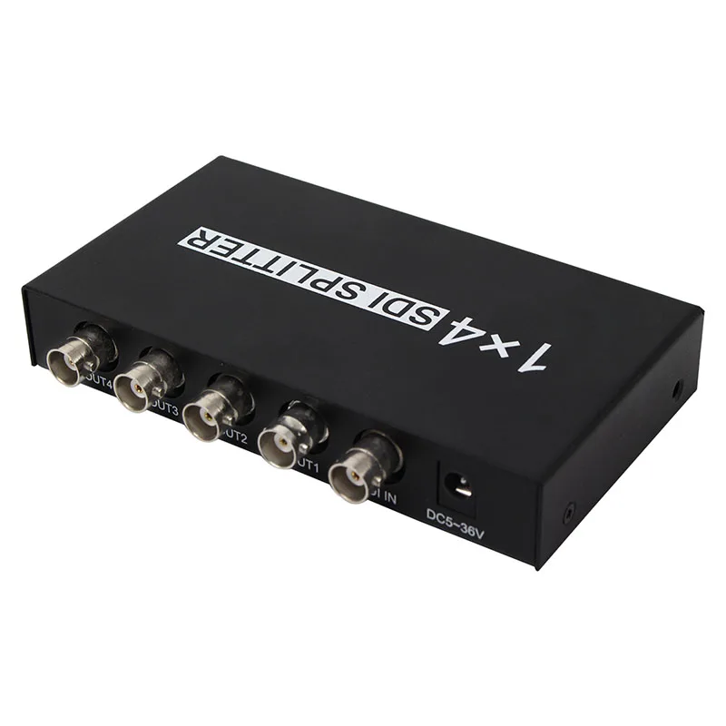 1x4 3G/HD/SD SDI распределительный усилитель видео сплиттер с адаптером|sdi splitter|distribution