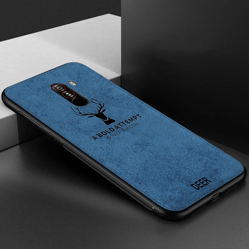 Синий Противоударный тонкий олень ткань чехол для Xiaomi mi 9 9SE 8 A2 Lite 5X A1 Pocophone F1 Red mi 7 Note iPhone 7 6 Plus 5 iPad Pro 4 4X 5A 5Plus 6A крышка - Цвет: Синий