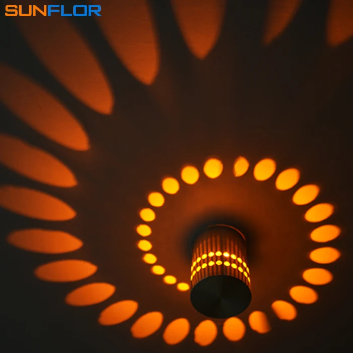 Светодиодный настенный светильник для помещений 3 Вт точечный светодиодный