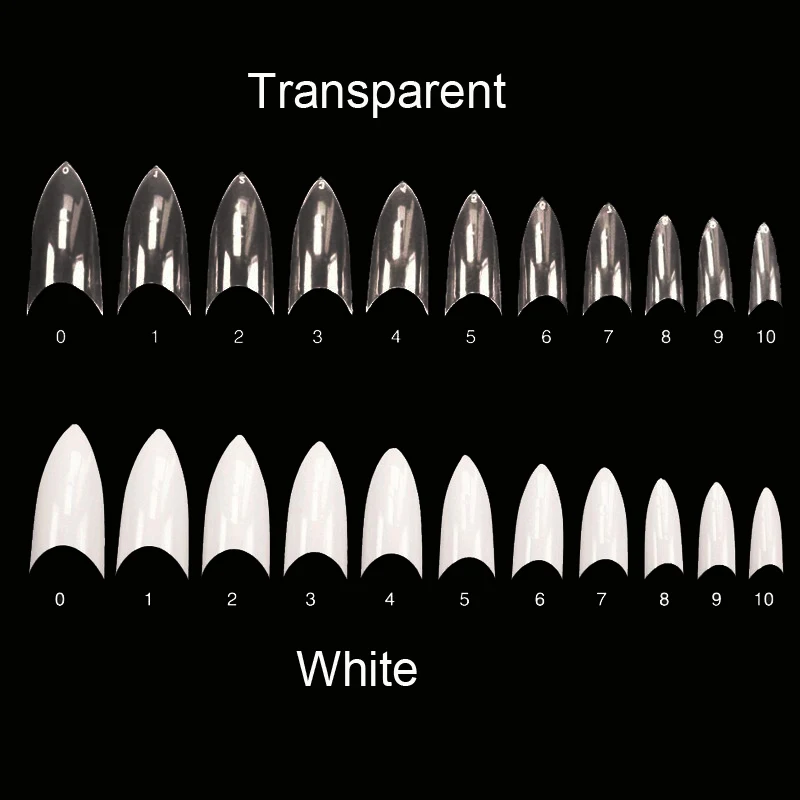 500 шт./упак. Полный Поддельные нейл арта искусственные стилеты накладные ногти
