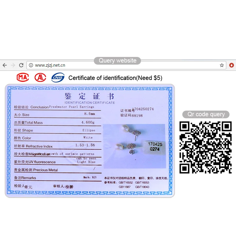 Женские серьги подвески из серебра 925 пробы с жемчугом|Серьги-подвески| |