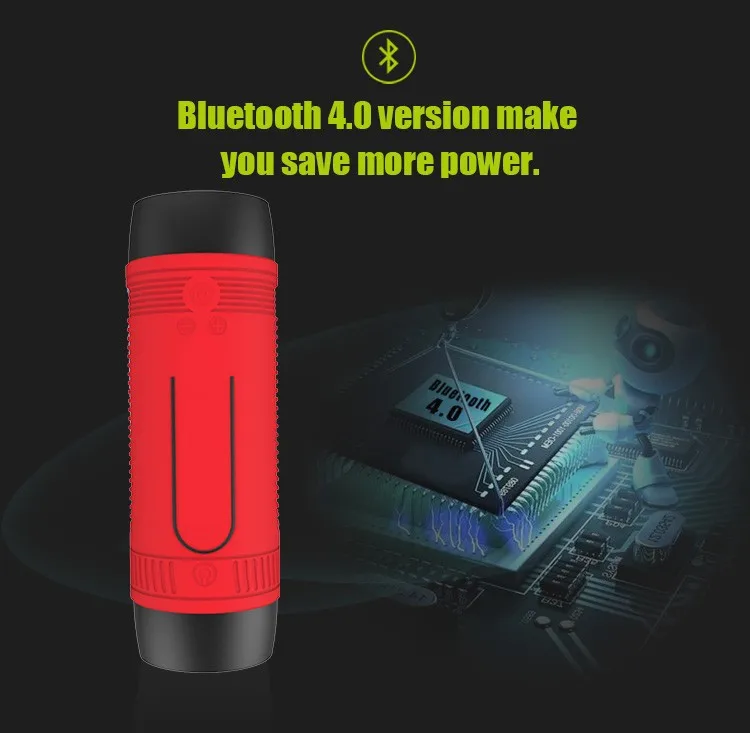 Bluetooth Колонка Zealot портативная со встроенным внешним аккумулятором и держателем