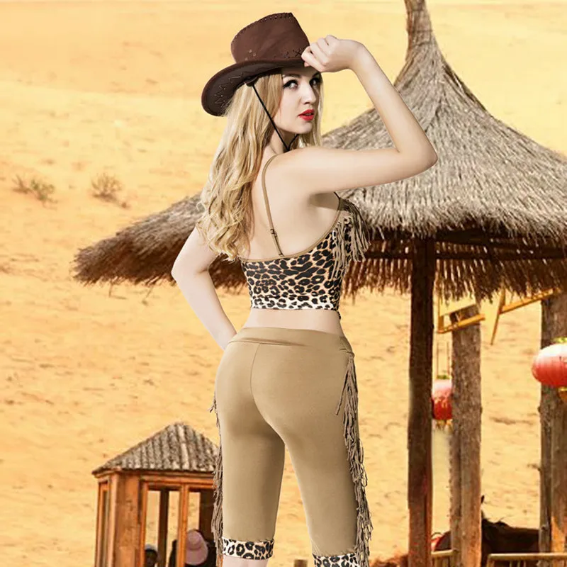 Новый костюм Cowgirl для косплея сексуальный женский ковбойский ролевых игр
