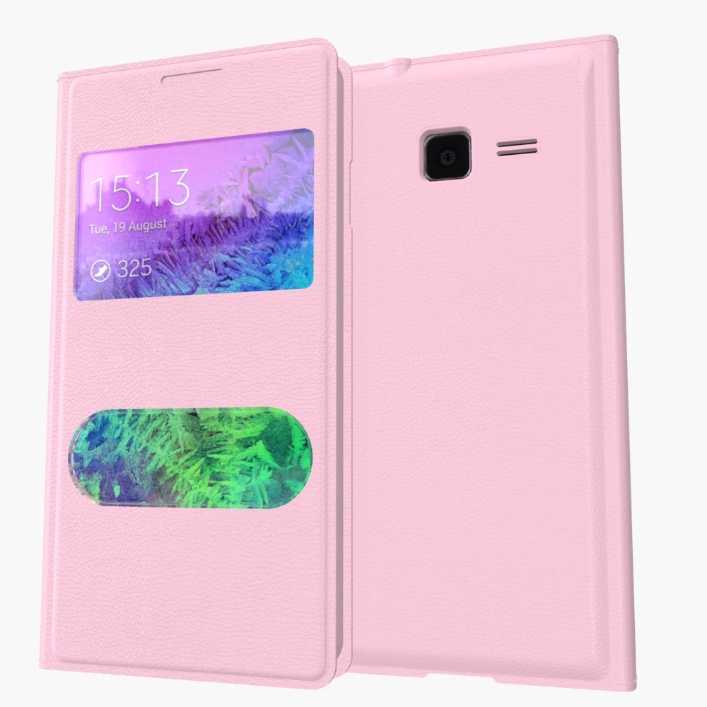 2016 Новый чехол для Samsung Galaxy Trend Lite S7390 S7392 кожаный с окошком просмотра|cover for samsung