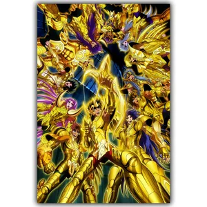 Плакат Saint Seiya, Шелковый, 30x45 см, 60x90 см