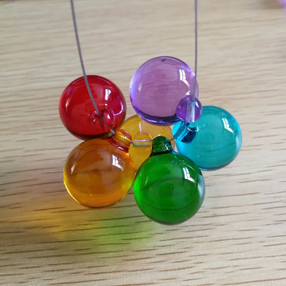 

10pieces 30mm Mixed Colors Crystal Sun catchers Ball Crystal Hanging Ball X'mas Wedding Pendant Crystal Ball