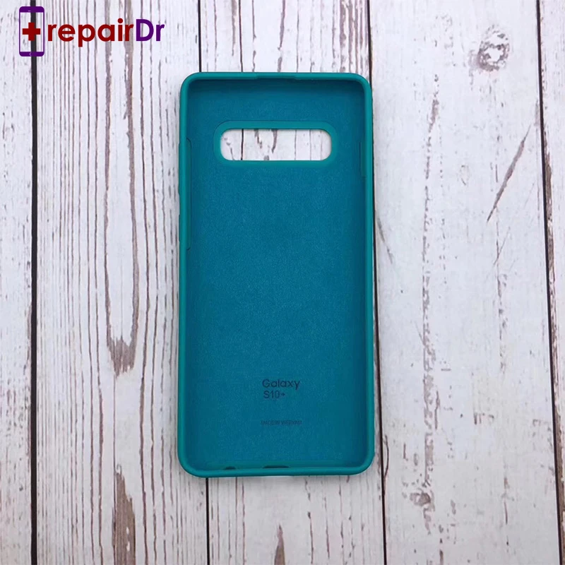 Оригинальный жидкий силиконовый чехол для samsung Galaxy S10 S10Plus шелковистый мягкий на