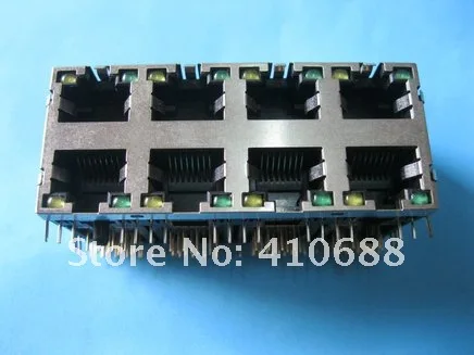 1 шт. 8 портов RJ45 8P8C Модульная сеть PCB Jack 56 P LAN разъем экранированный со