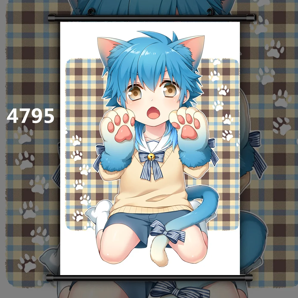 4795 Драматическое убийца серагаки Aoba Noiz Koujaku Аниме Манга настенный плакат прокрутки - Цвет: 4795