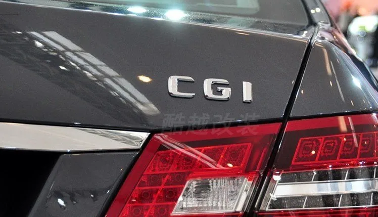 Хромированная буквенная Эмблема для Mercedes Benz CDI CGI E260 C300 E320 класс автостайлинг багажник логотип наклейка разрядка Емкость знак