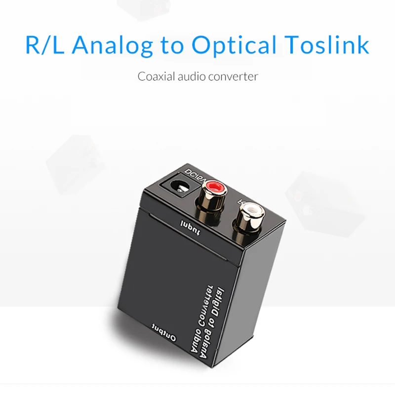 Unnlink аналого цифровой аудио адаптер 96 кГц RCA для SPDIF оптический коаксиальное