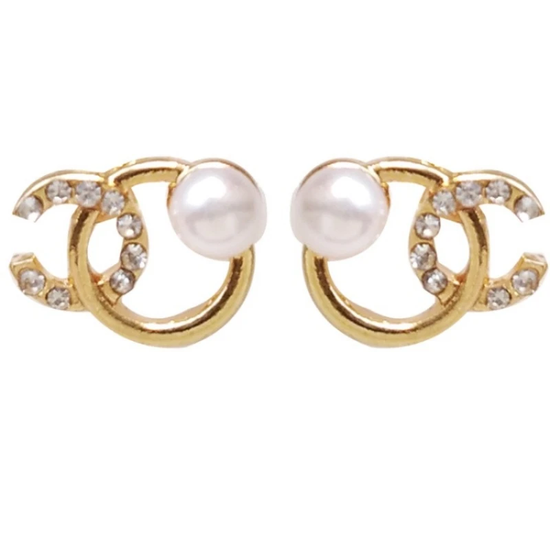 Fashion Pearl Stud Earring 2019 New Zircon Jewelry Elegant Gift For Women Wholesale Accessory | Украшения и аксессуары