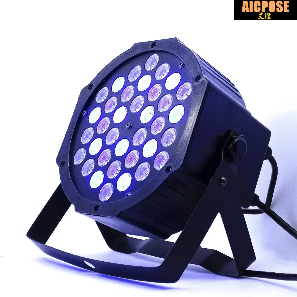 6 шт./лот Светодиодный светильник Par 36x3 Вт 36 RGB Светильник с 3/6 каналами DMX512 Master Slave