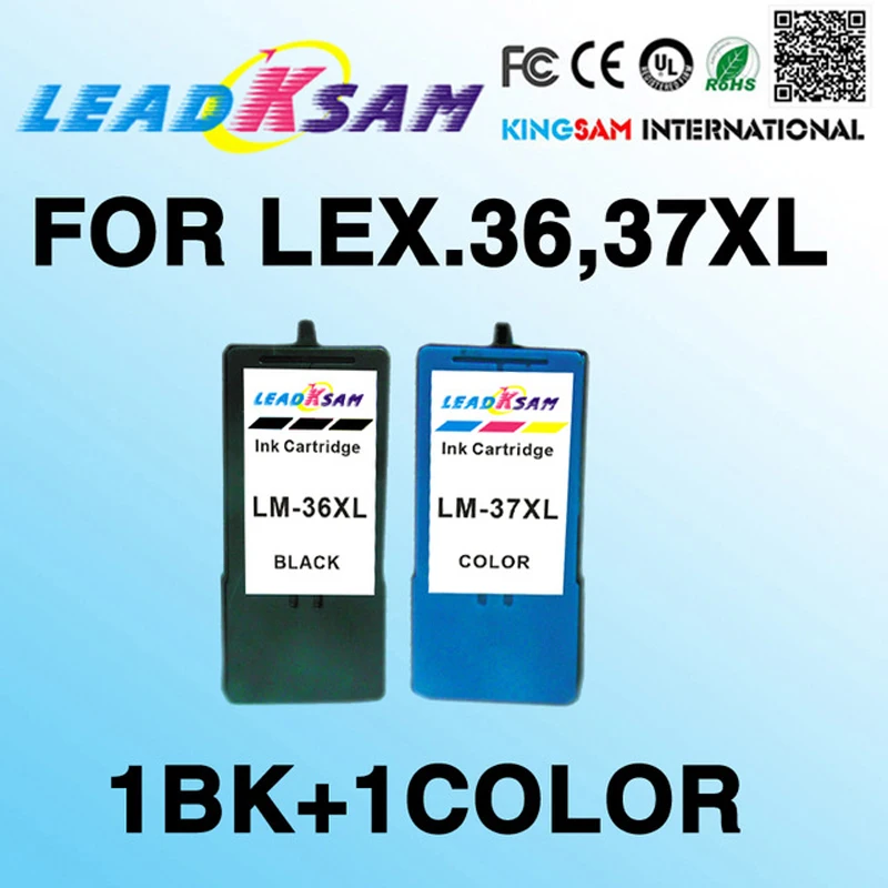 Совместимость с высокой емкостью для принтера Lexmark36 37 картриджи чернил серии 36XL