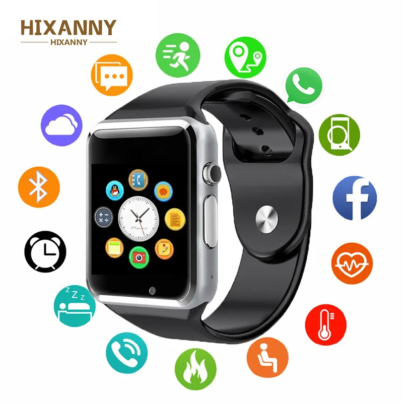Hixanny наручные часы Bluetooth Smartwatch спортивный шагомер с сим-камерой для Android HUAWEI not iWatch