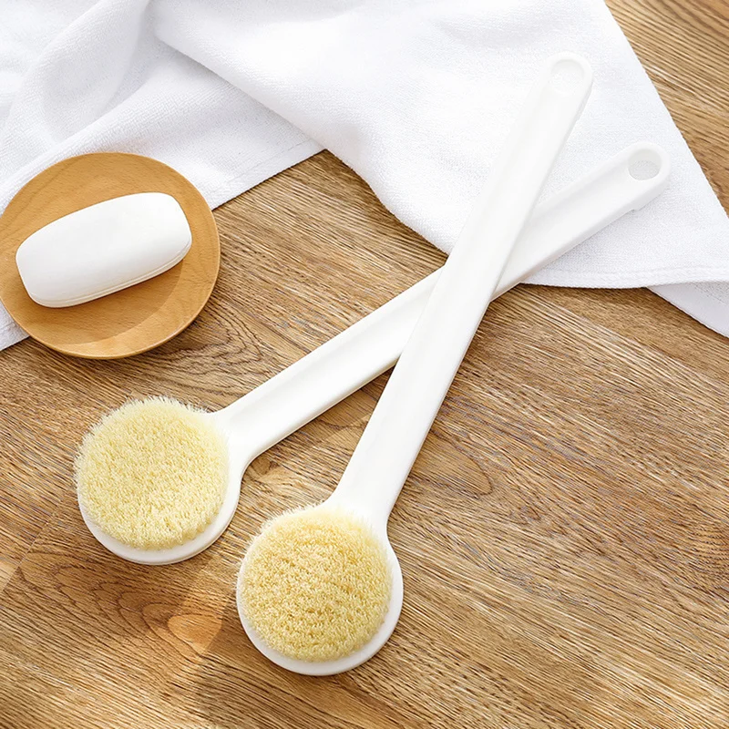 Горячая Распродажа круглая Нейлоновая Щетка для душа с длинной ручкой щетка тела