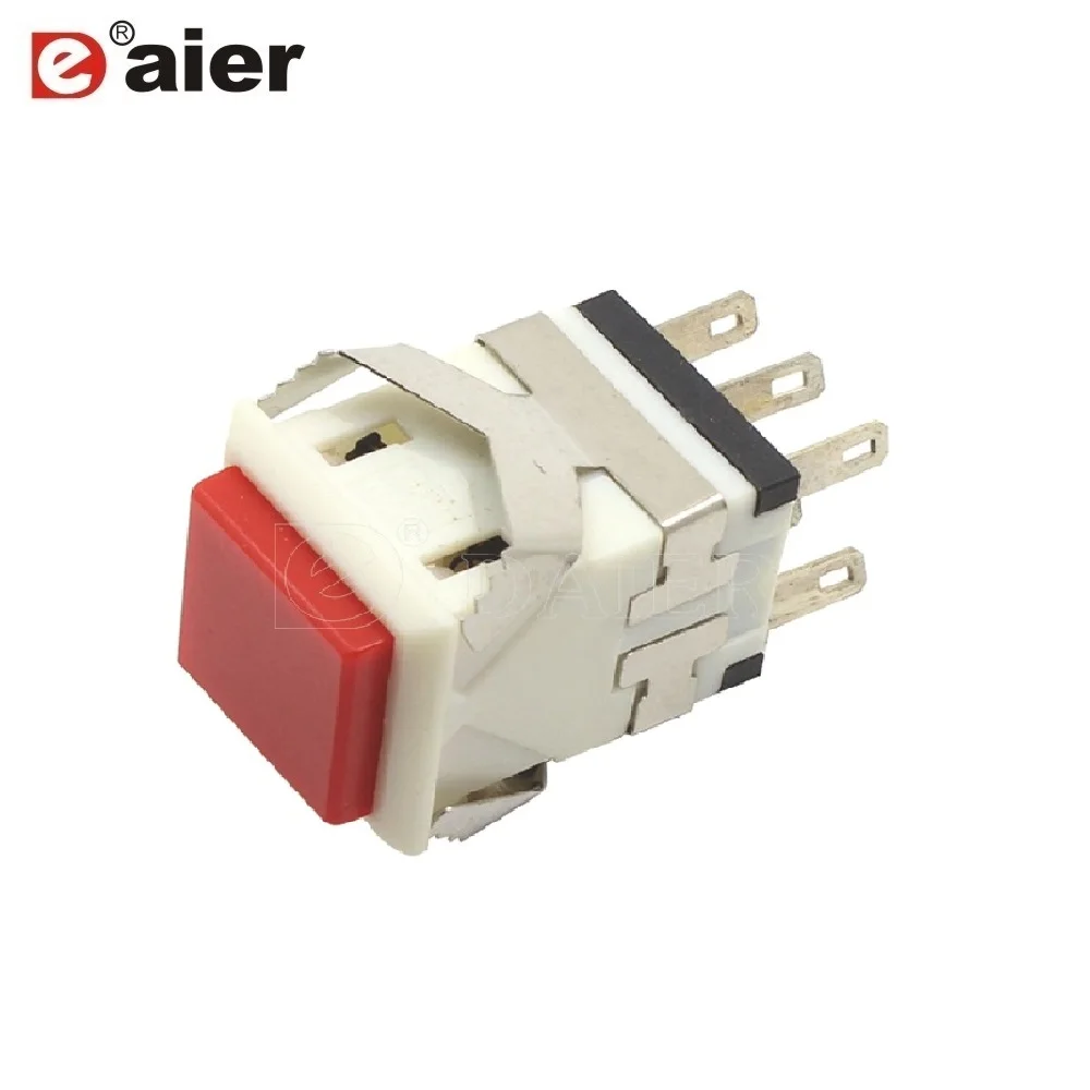 100 шт. квадратный кнопочный переключатель 220 В|push push|switch switchswitch |