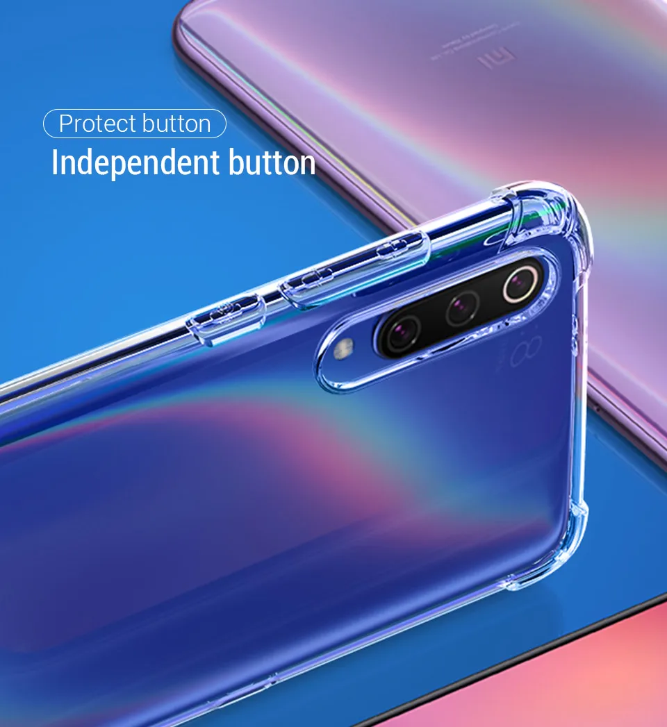 1000 шт противоударный мягкий ТПУ чехол для Xiaomi mi 9T CC9 9 SE 8 Lite 6 A2 A1 F1 Max 2 2S x 3
