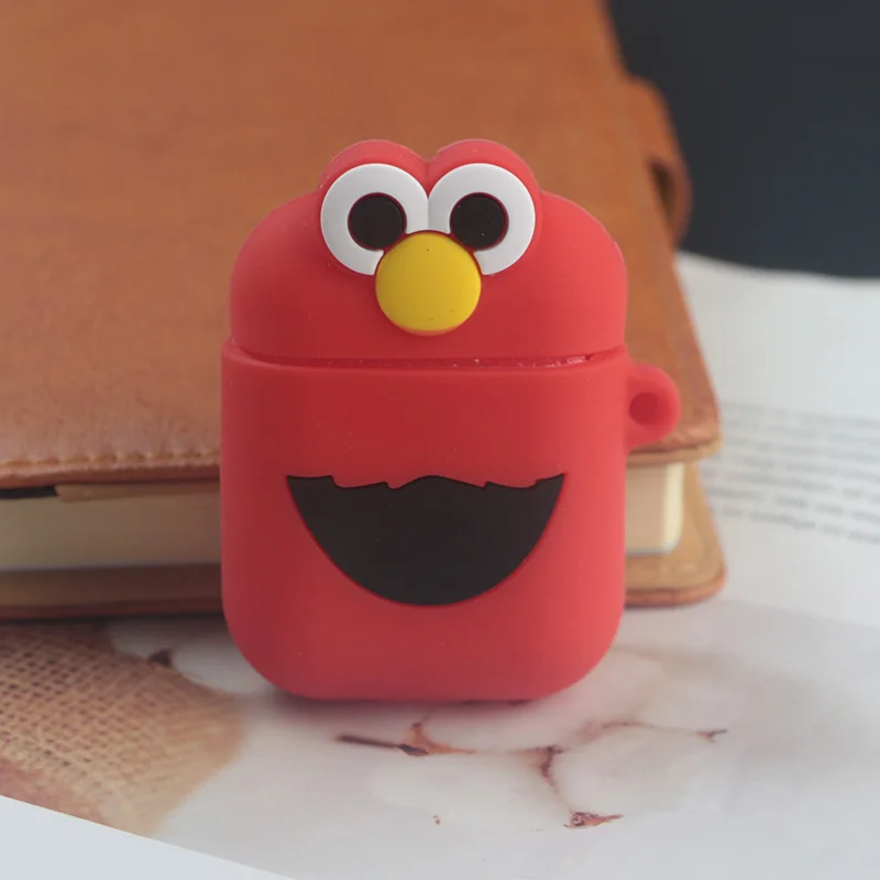 Street Red Милый мультяшный чехол для AirPods, противоударный защитный силиконовый чехол для наушников Apple, аксессуары для зарядного устройства - Цвет: Street Red