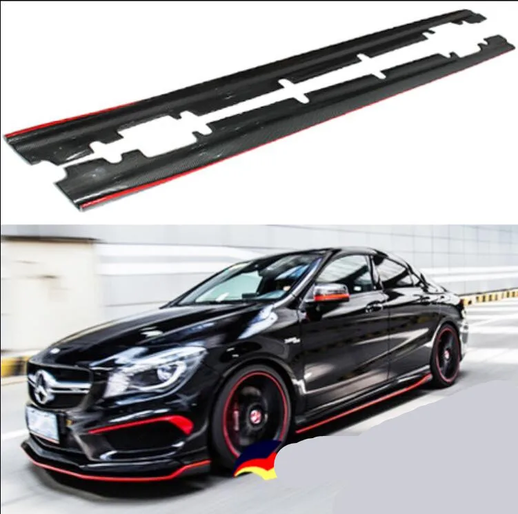 Автомобильные юбки из углеродного волокна для BENZ CLA Class W117 200 220 260 180 2014 2015 2016 2017 2018
