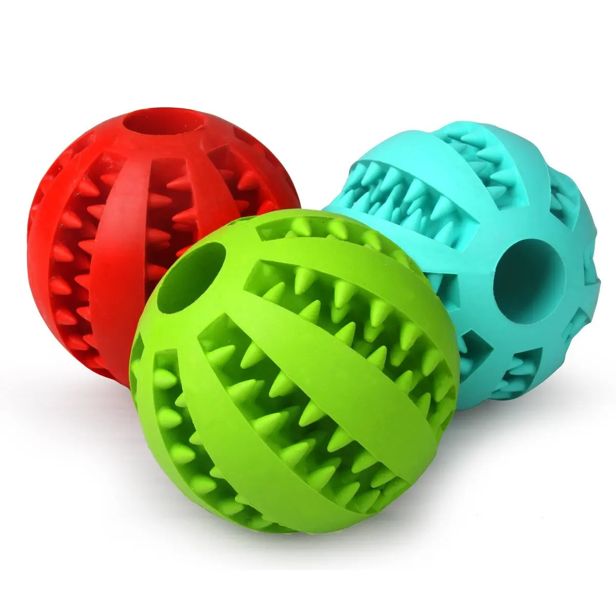 

Dog Toy Treat Ball Interactive Dispenser Chew Ball Treat IQ Ball for Teeth Clean PT005