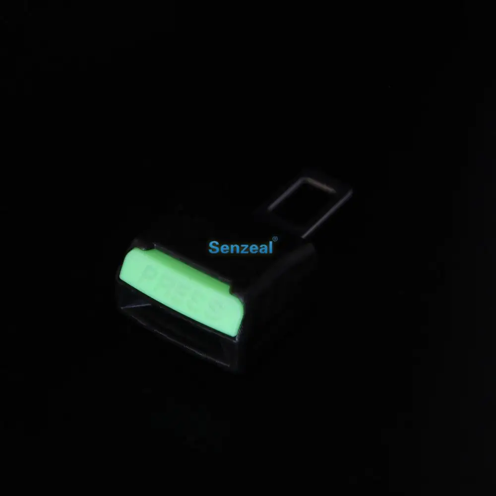 Senzeal 2 шт. Серебристая Автомобильная безопасная пряжка для ремня безопасности