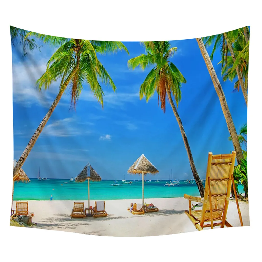 Гобелен с принтом для спальни гостиной украшения пейзаж настенный гобелен Йога