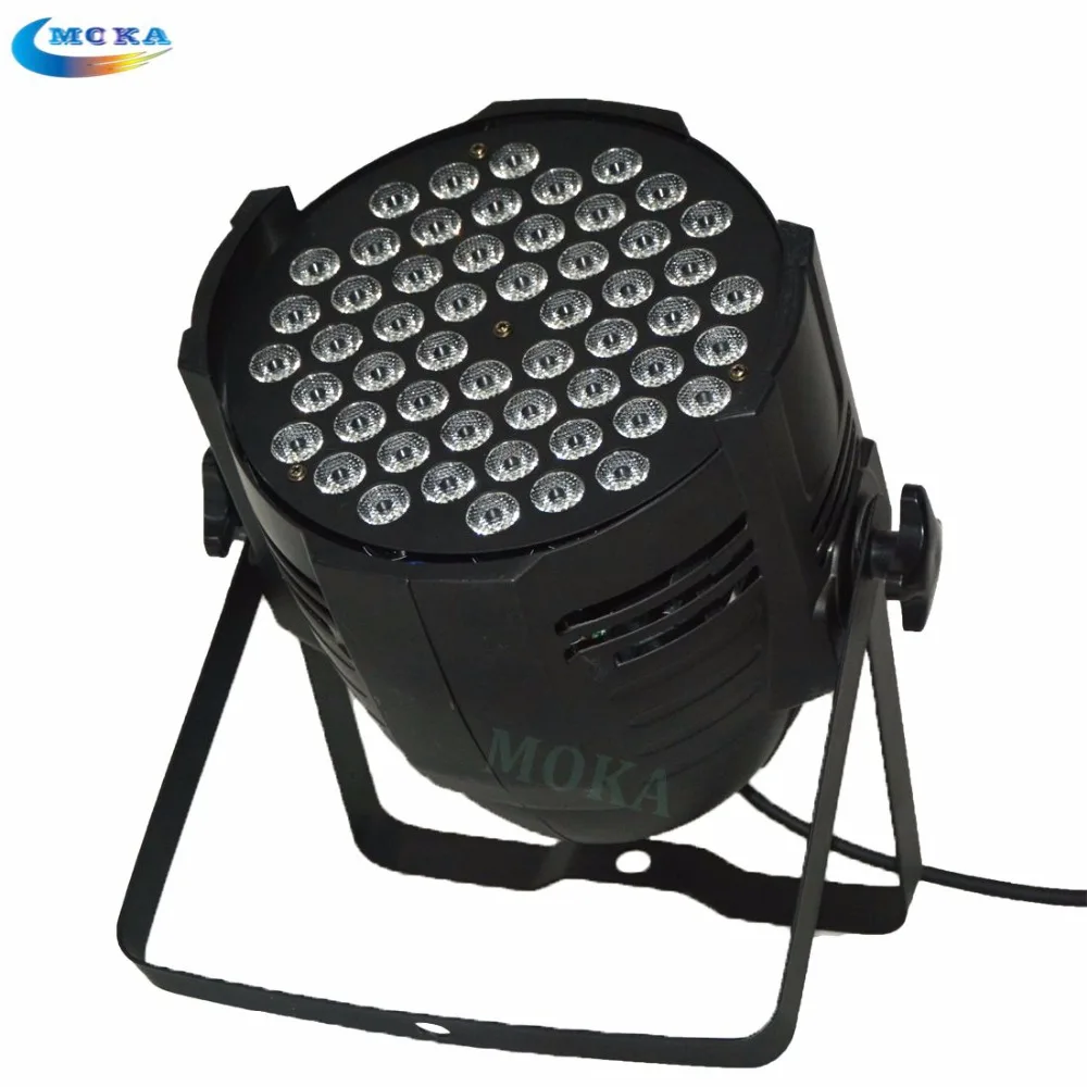 6 шт./лот 54*3 Вт par led rgb фонарик для вечеринок