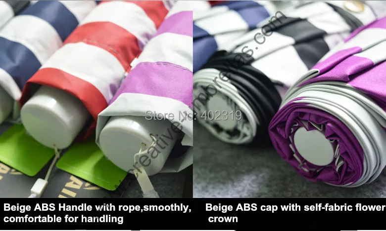 Free shipping 2pcs/lot three fold zebra streak pongee silver coating UV protecting all black frame anti rust summer parasol | Дом и сад