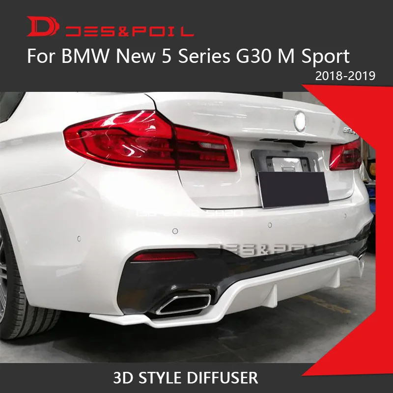 Задний диффузор для губ BMW новинка 5 серий G30 представление 3D стиль задний бампер