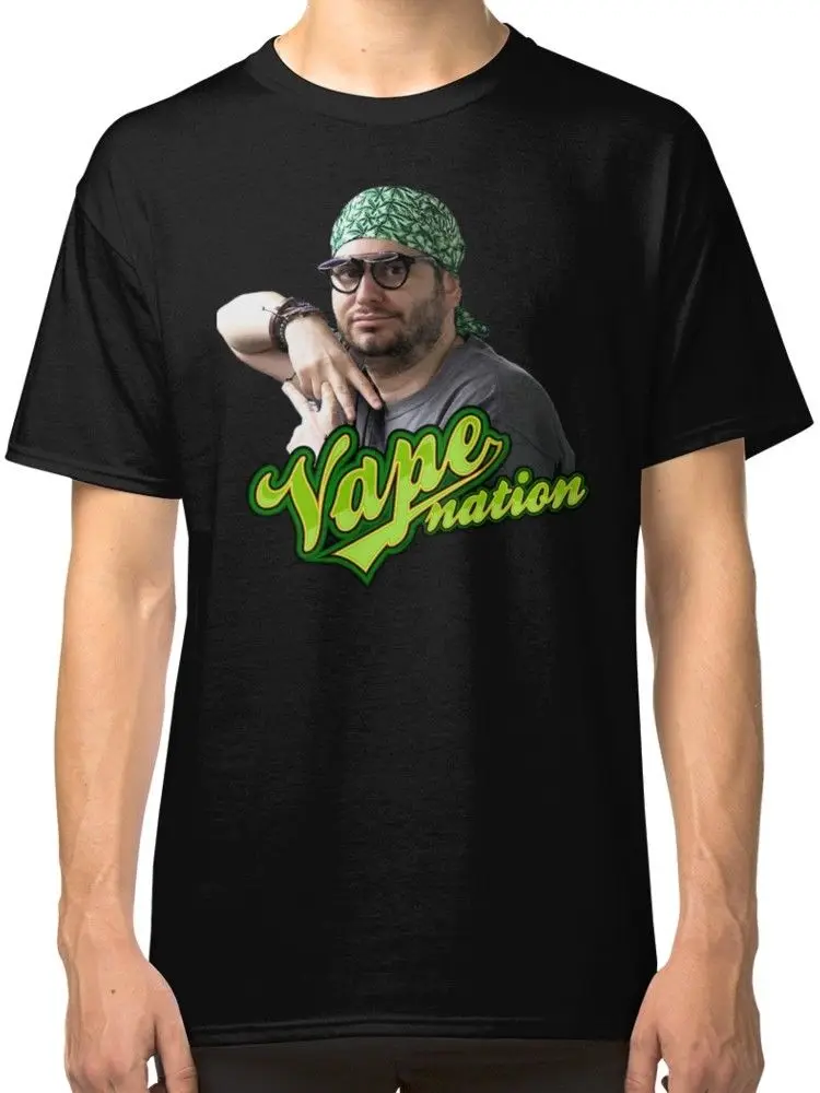 VapeNation Для мужчин черный топы футболки Костюмы бренд одежда Одежда высшего