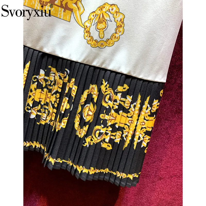 Женское винтажное короткое платье Svoryxiu белое плиссированное вечернее